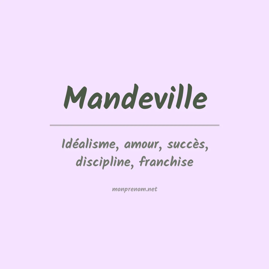 Prénom Mandeville