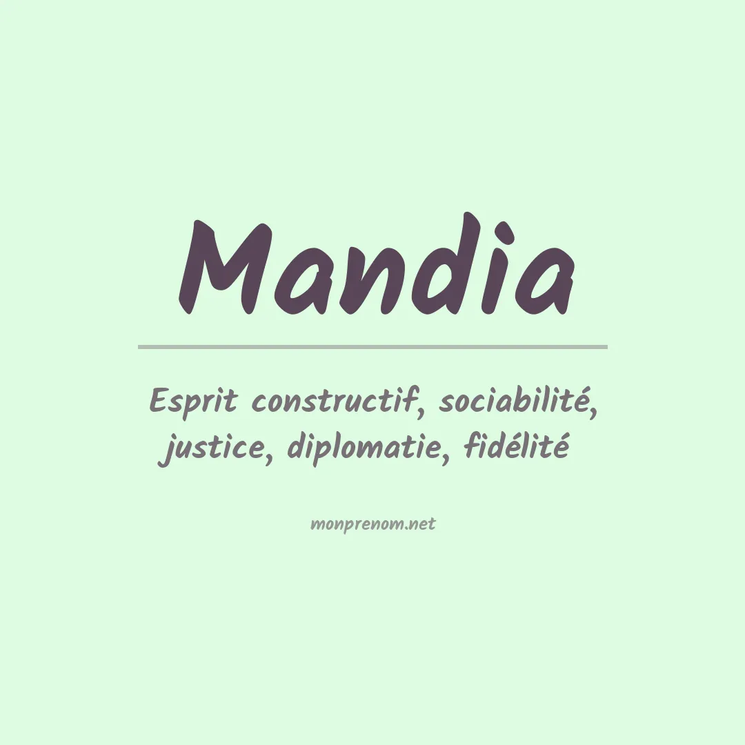 Prénom Mandia
