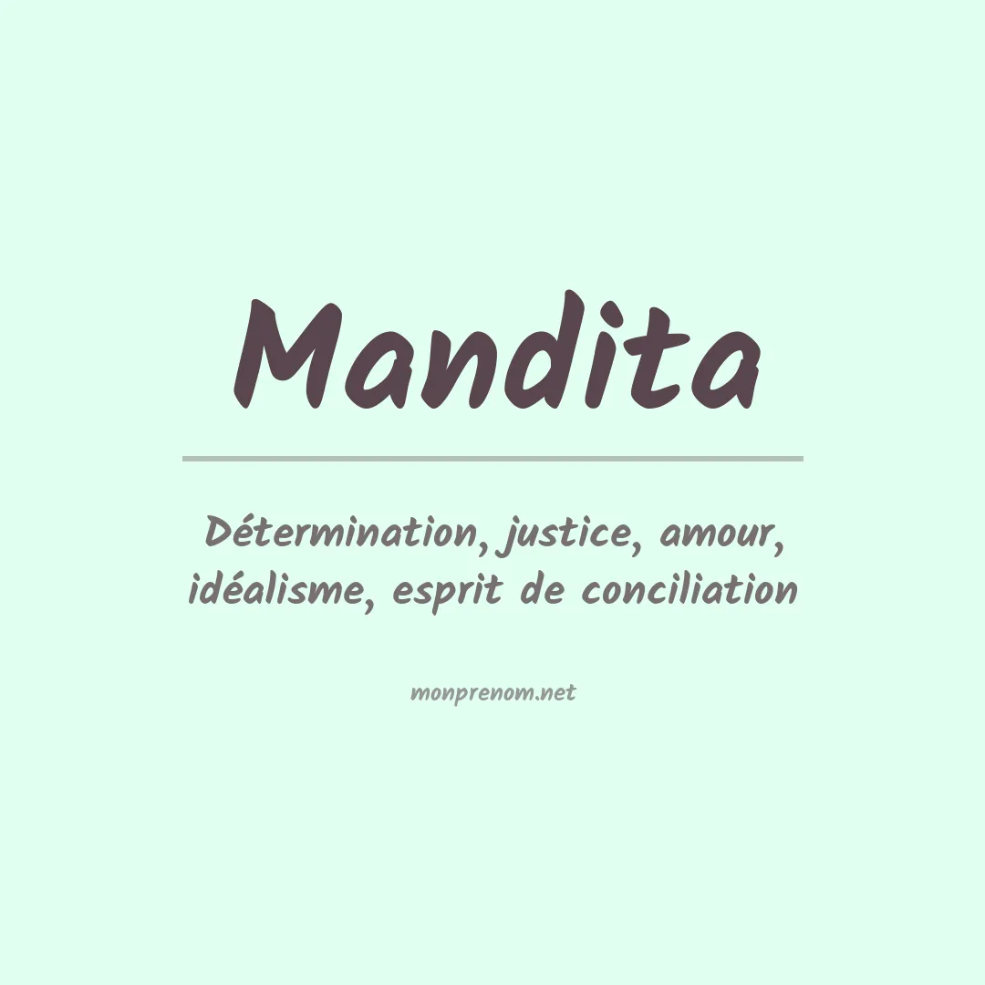 Prénom Mandita