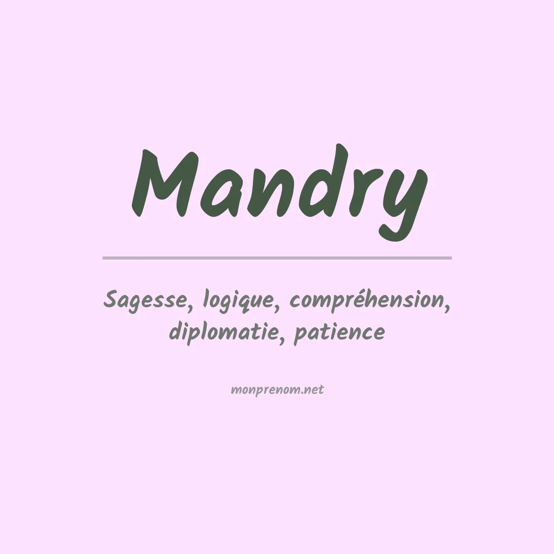 Prénom Mandry