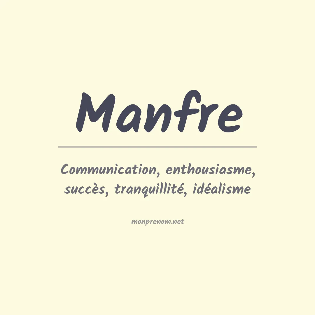 Prénom Manfre