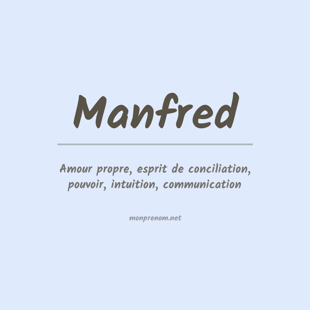 Prénom Manfred