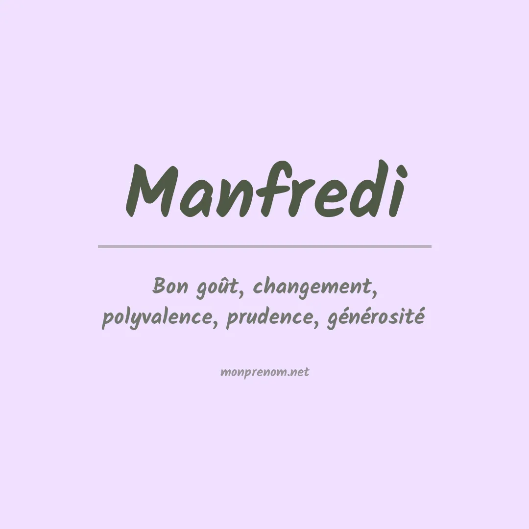 Prénom Manfredi