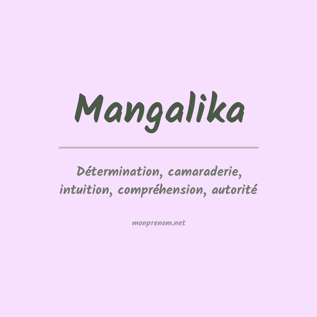 Signification du prénom Mangalika