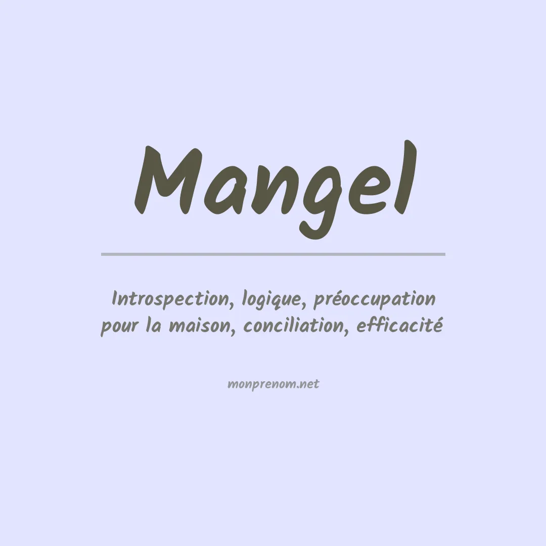 Prénom Mangel