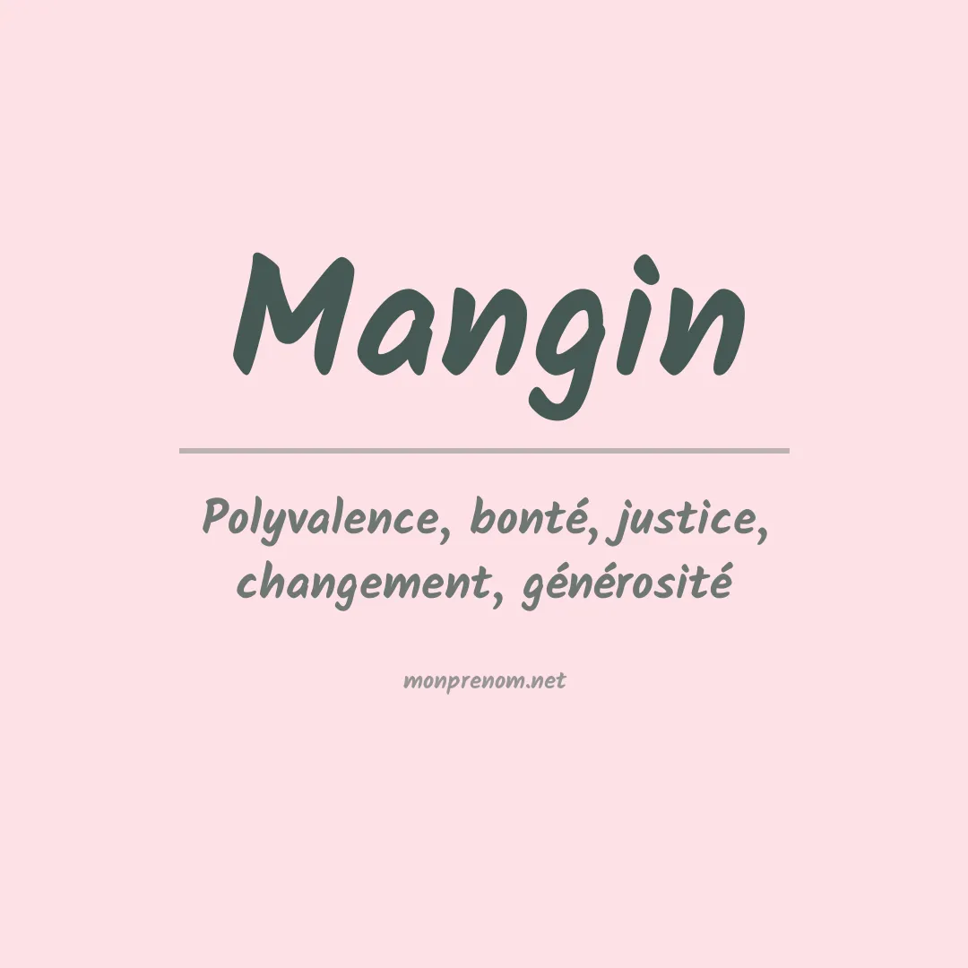 Prénom Mangin