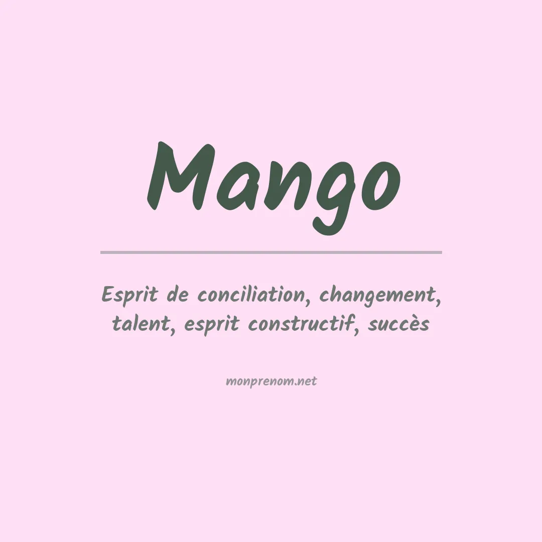 Prénom Mango