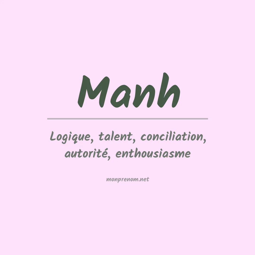 Signification du prénom Manh