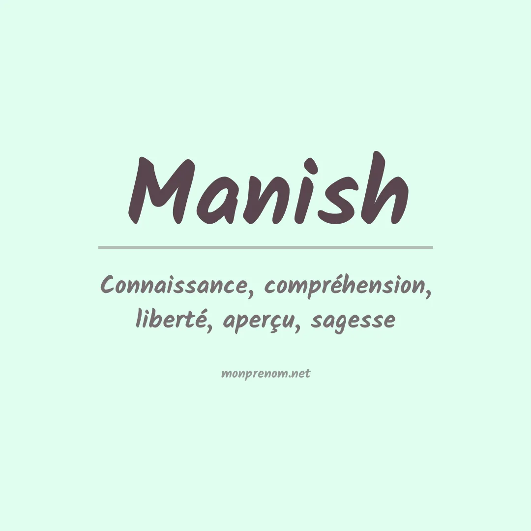 Prénom Manish