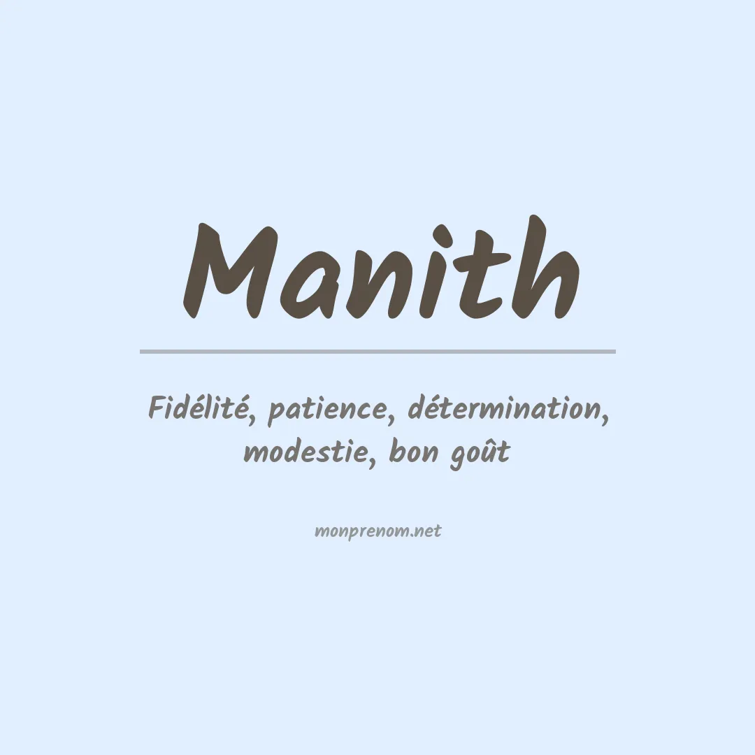 Prénom Manith