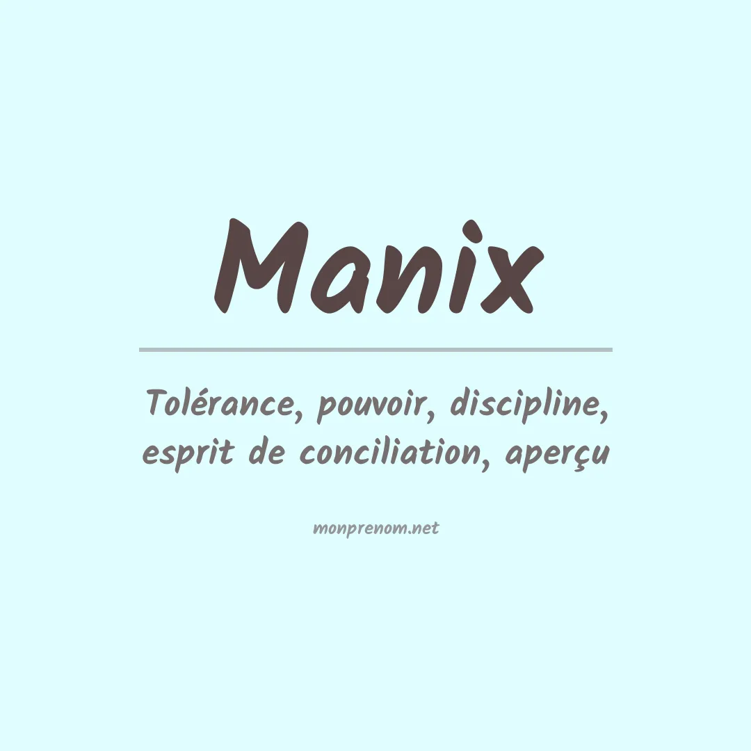 Prénom Manix