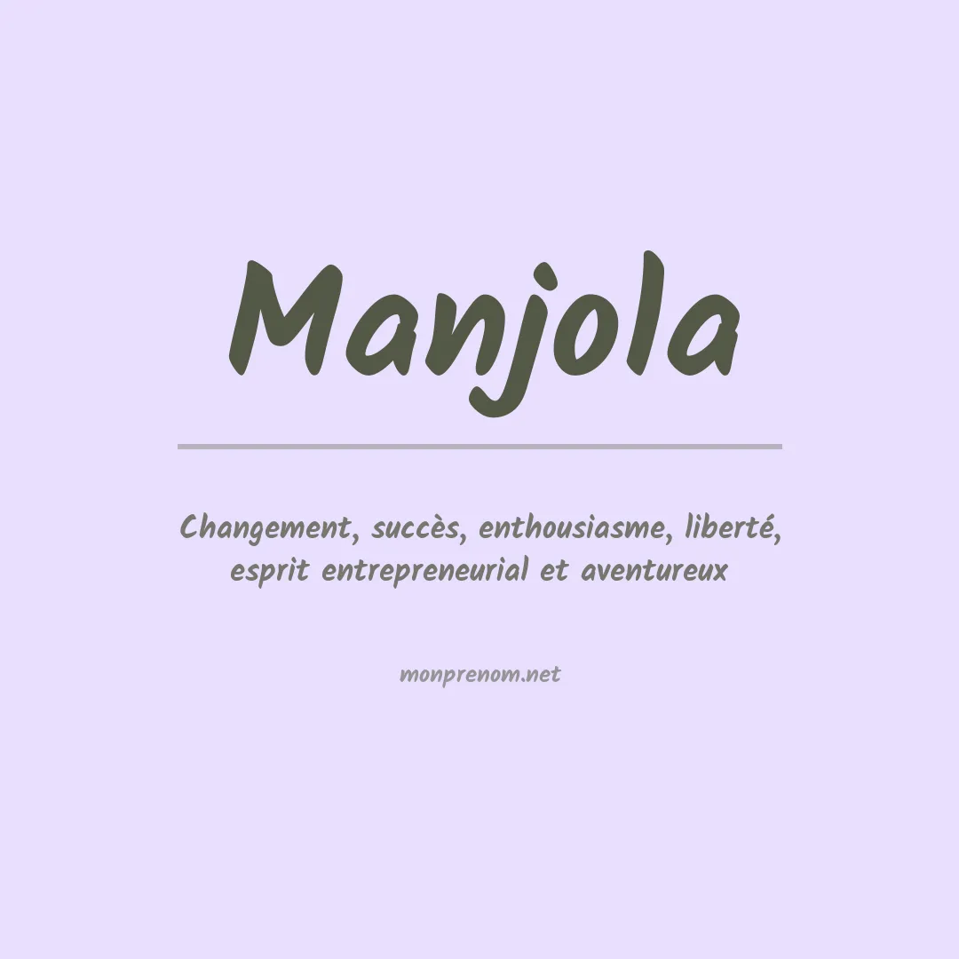 Prénom Manjola