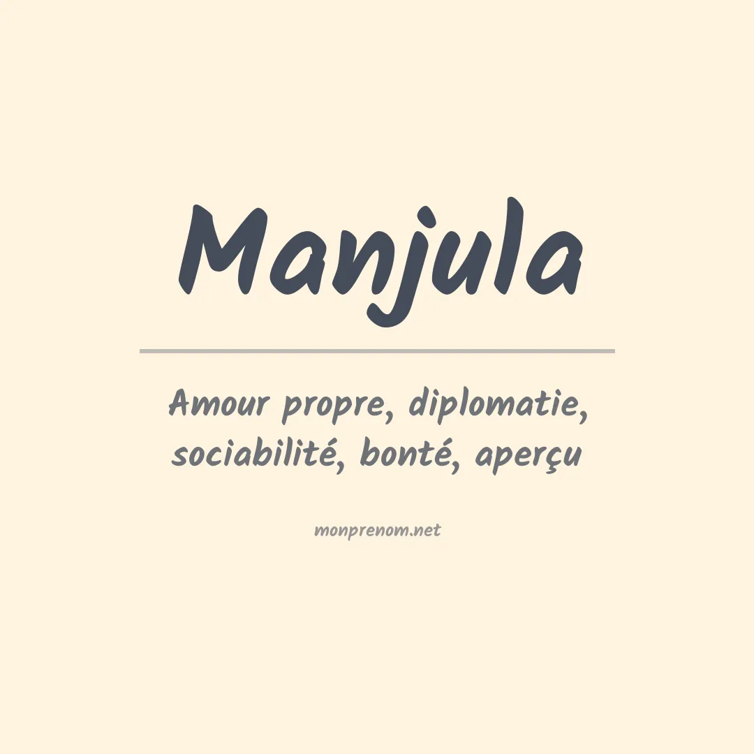 Signification du prénom Manjula