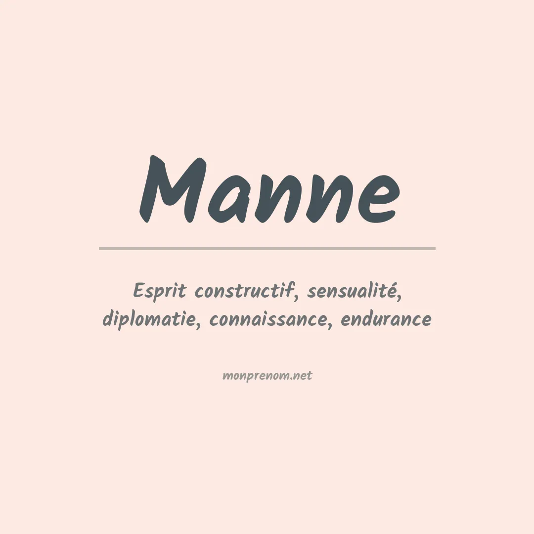 Prénom Manne