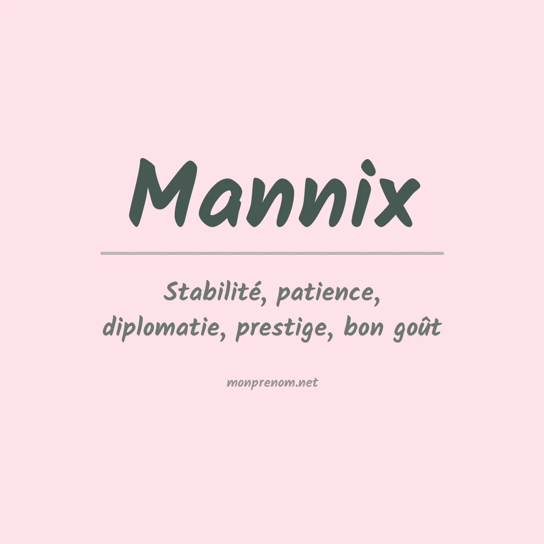 Prénom Mannix