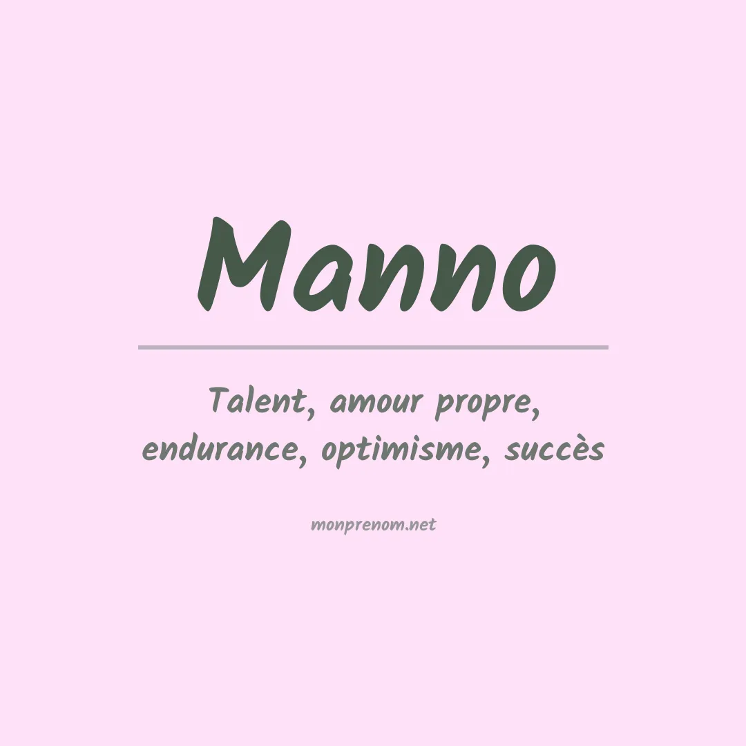 Prénom Manno