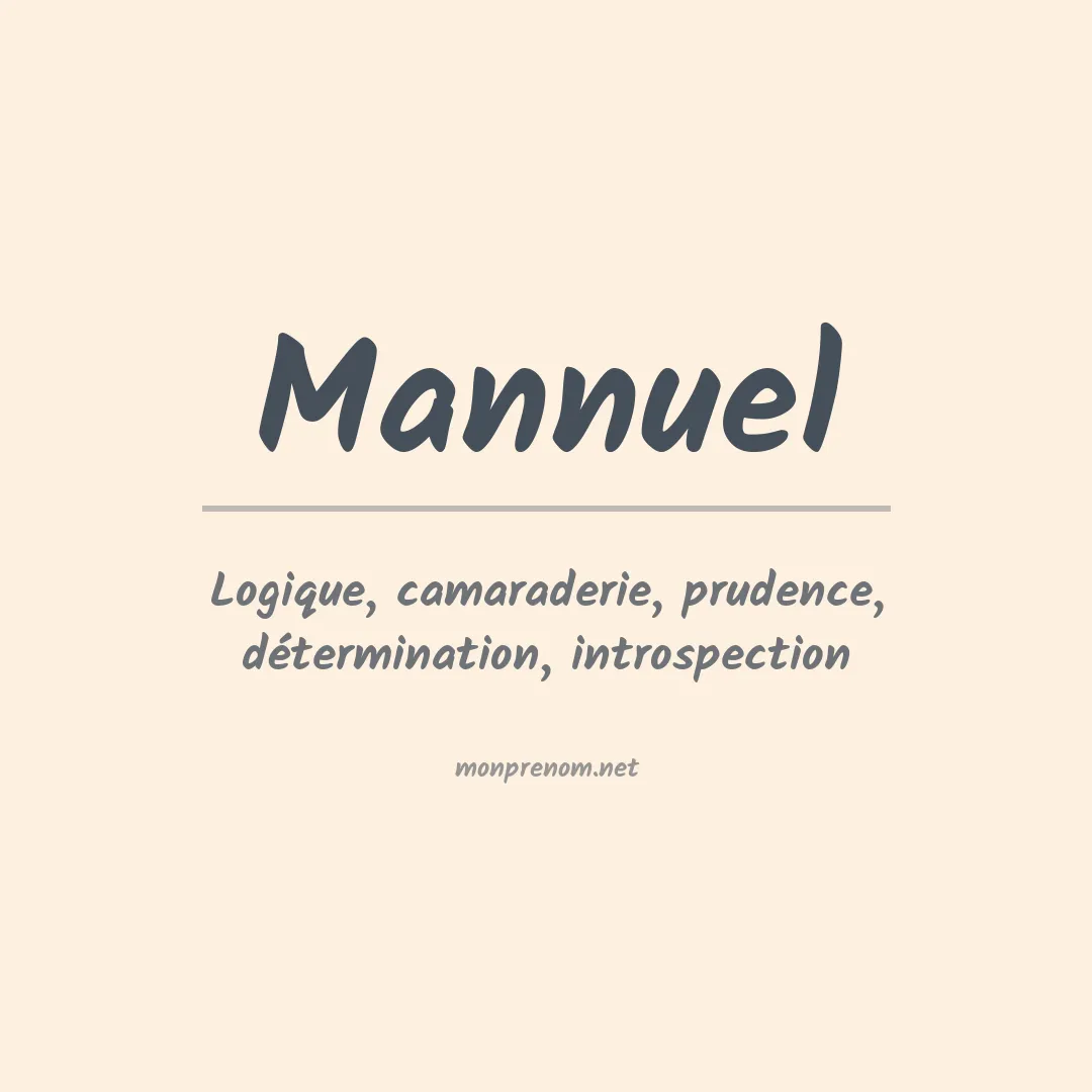 Prénom Mannuel