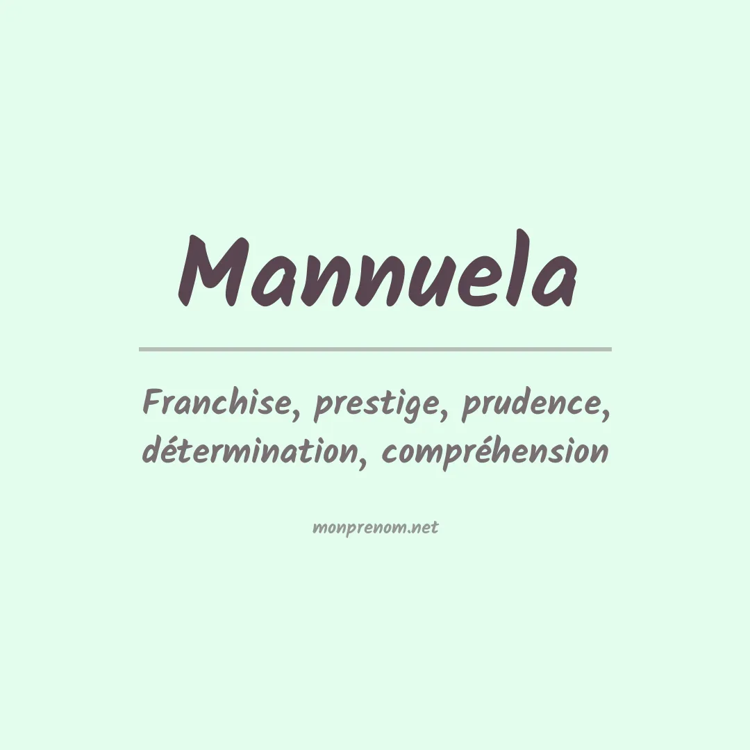 Prénom Mannuela