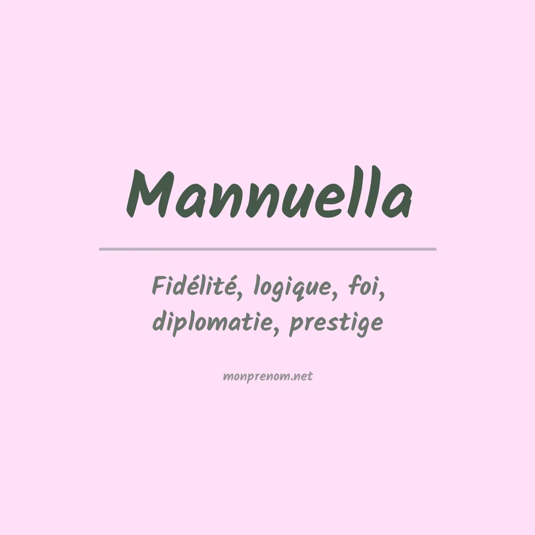 Signification du prénom Mannuella