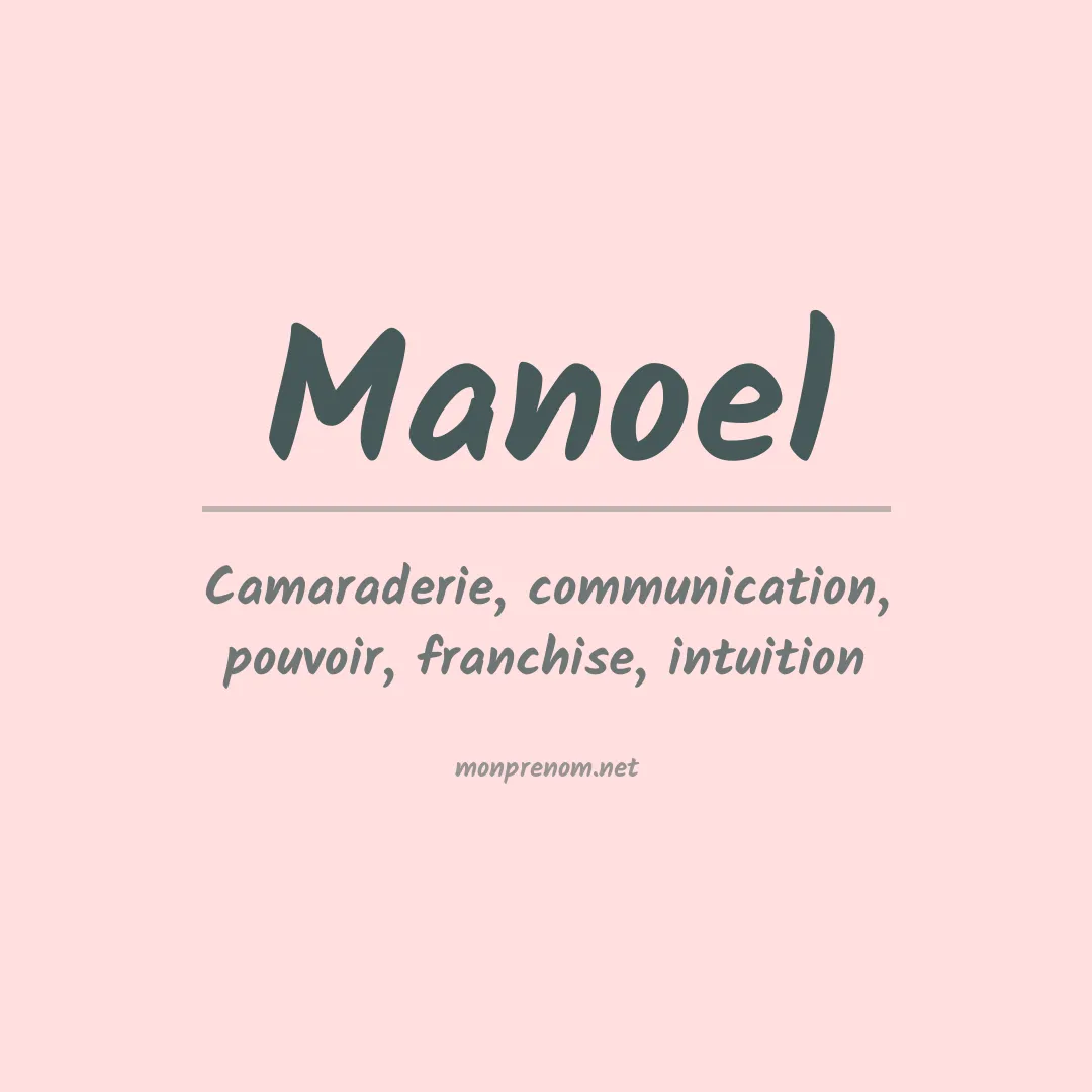 Prénom Manoel