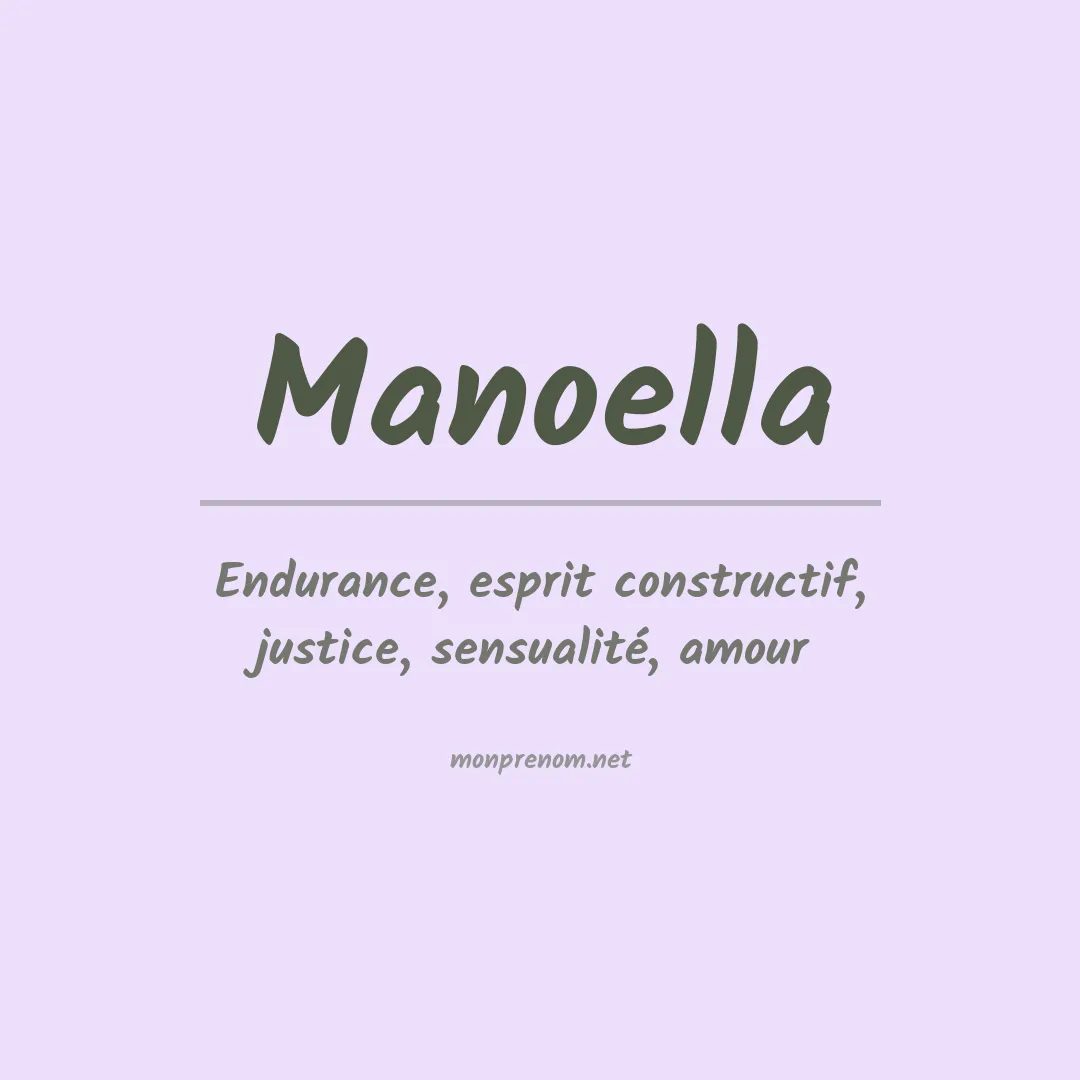 Signification du prénom Manoella