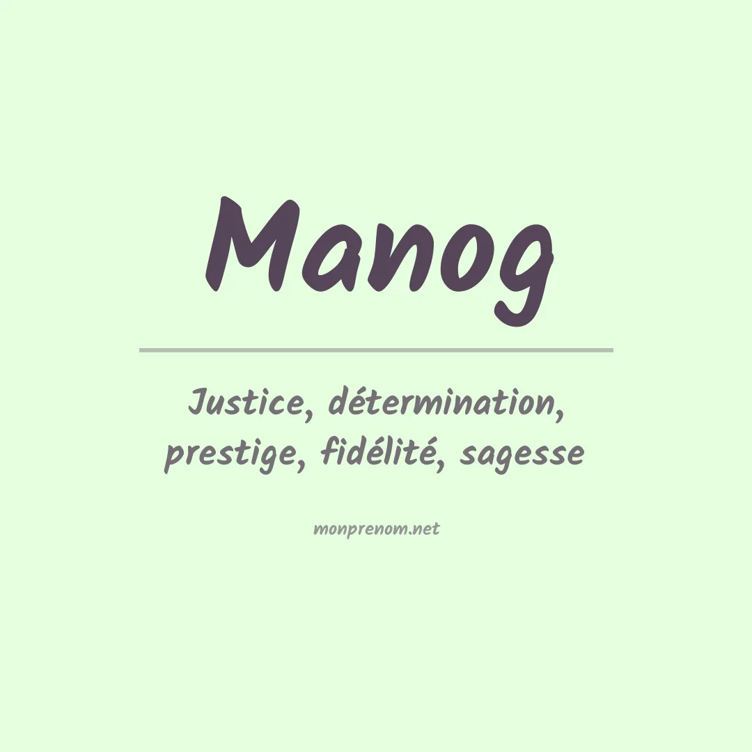 Prénom Manog