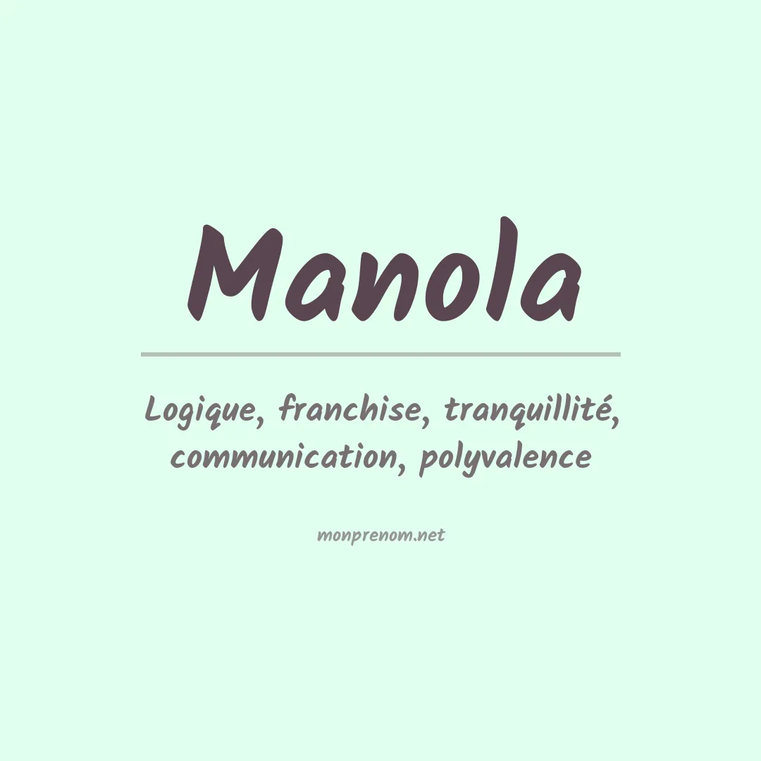 Prénom Manola