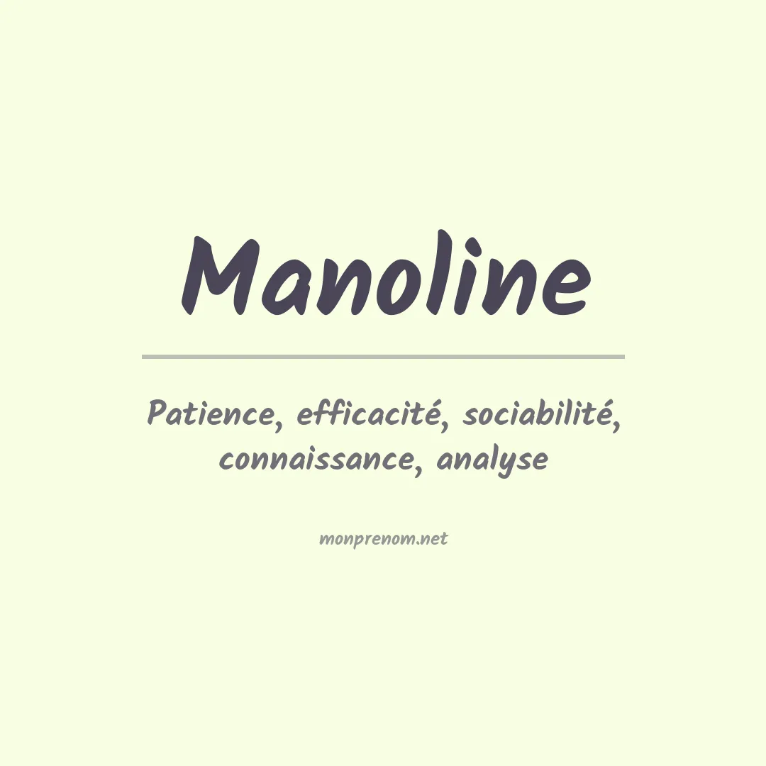 Signification du prénom Manoline