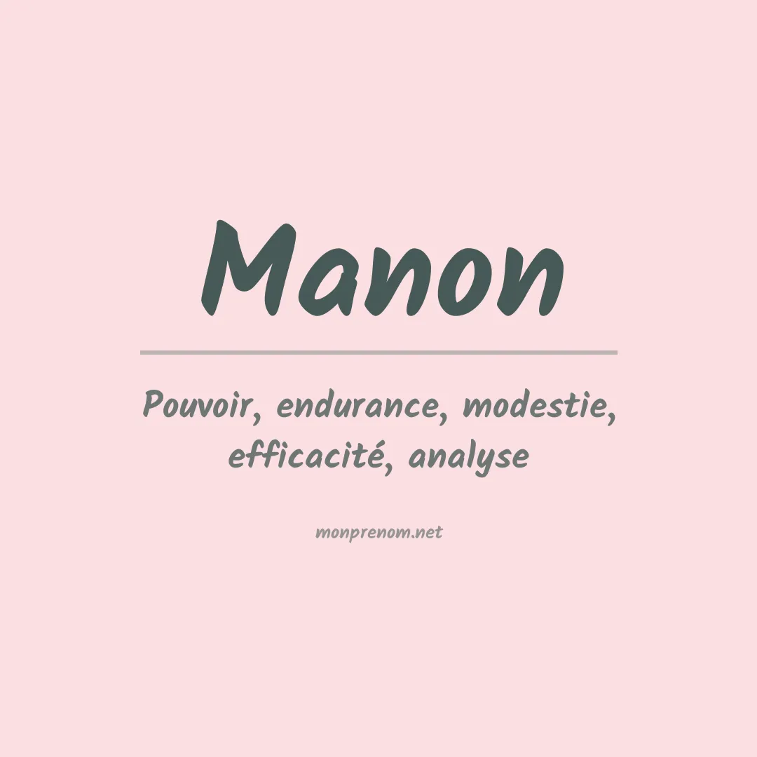 Prénom Manon