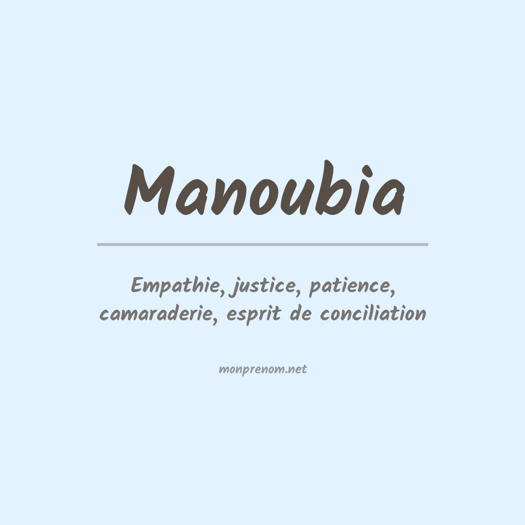 Prénom Manoubia