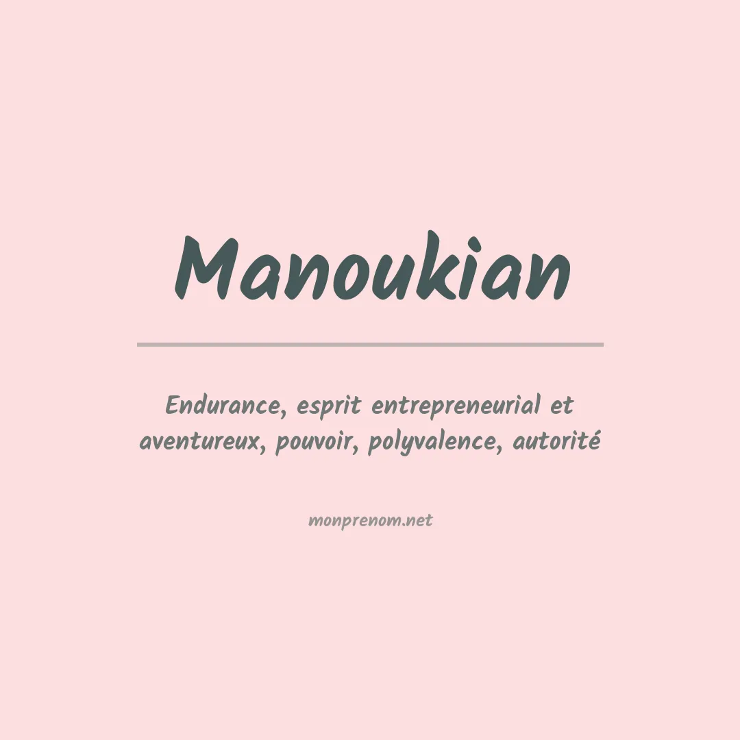 Prénom Manoukian