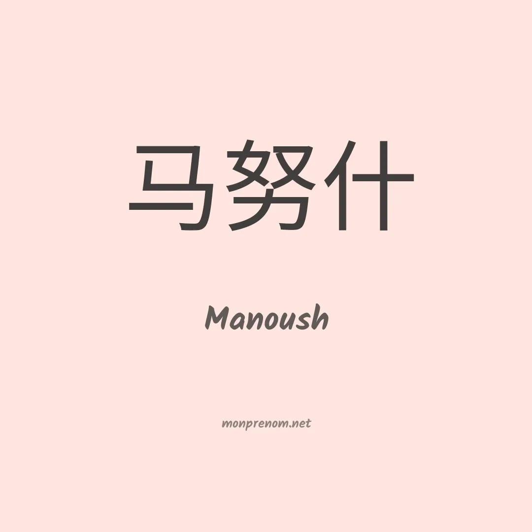 Manoush en chinois