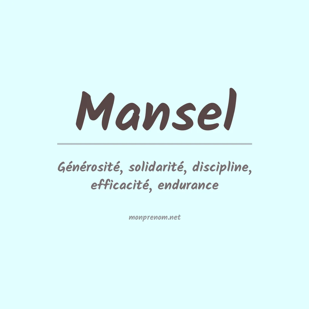 Prénom Mansel