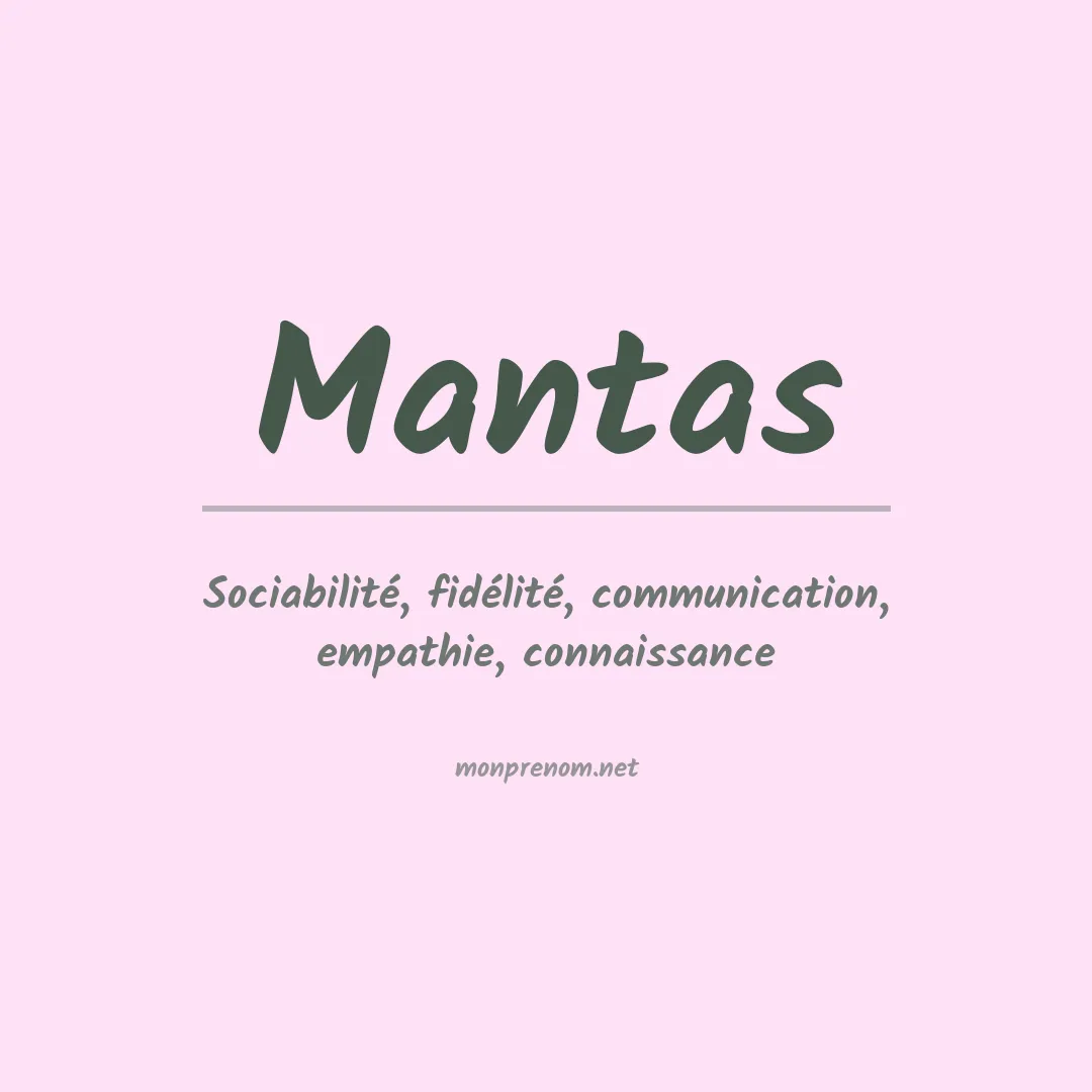 Prénom Mantas