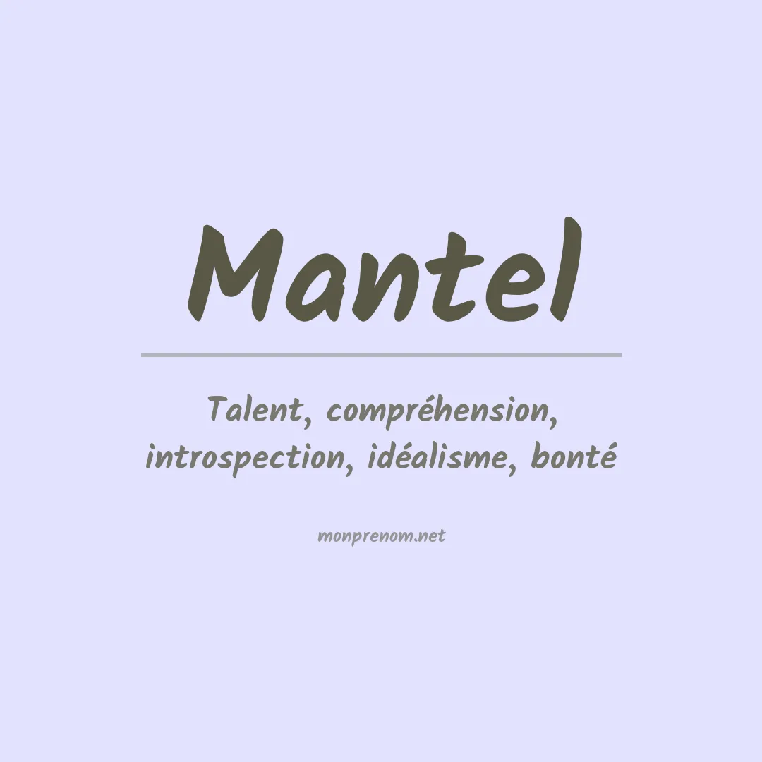 Prénom Mantel