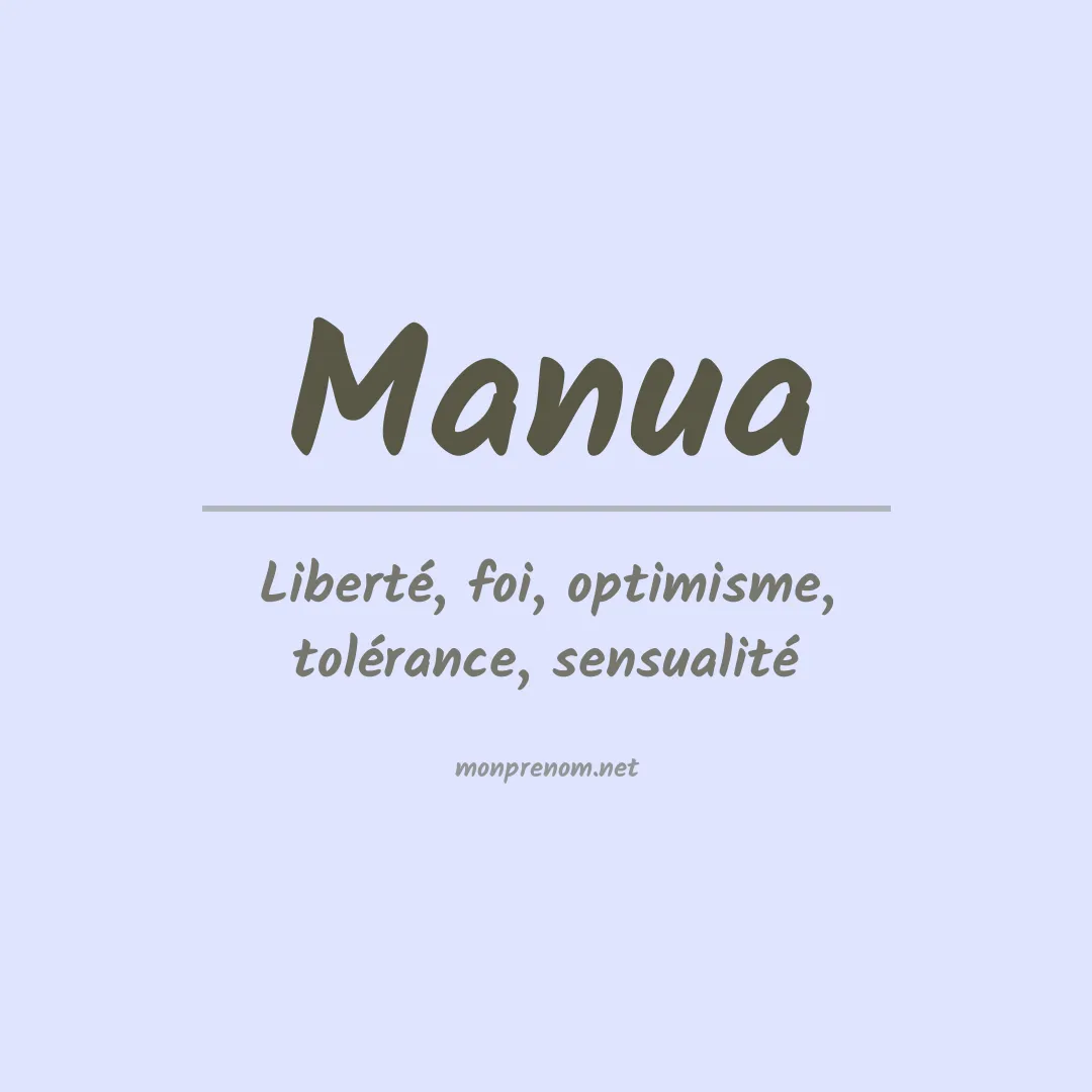 Signification du prénom Manua