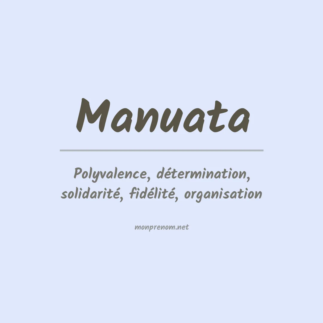 Prénom Manuata