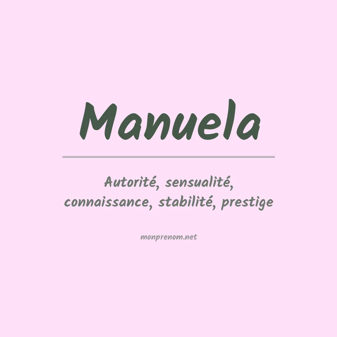 Prénom Manuela
