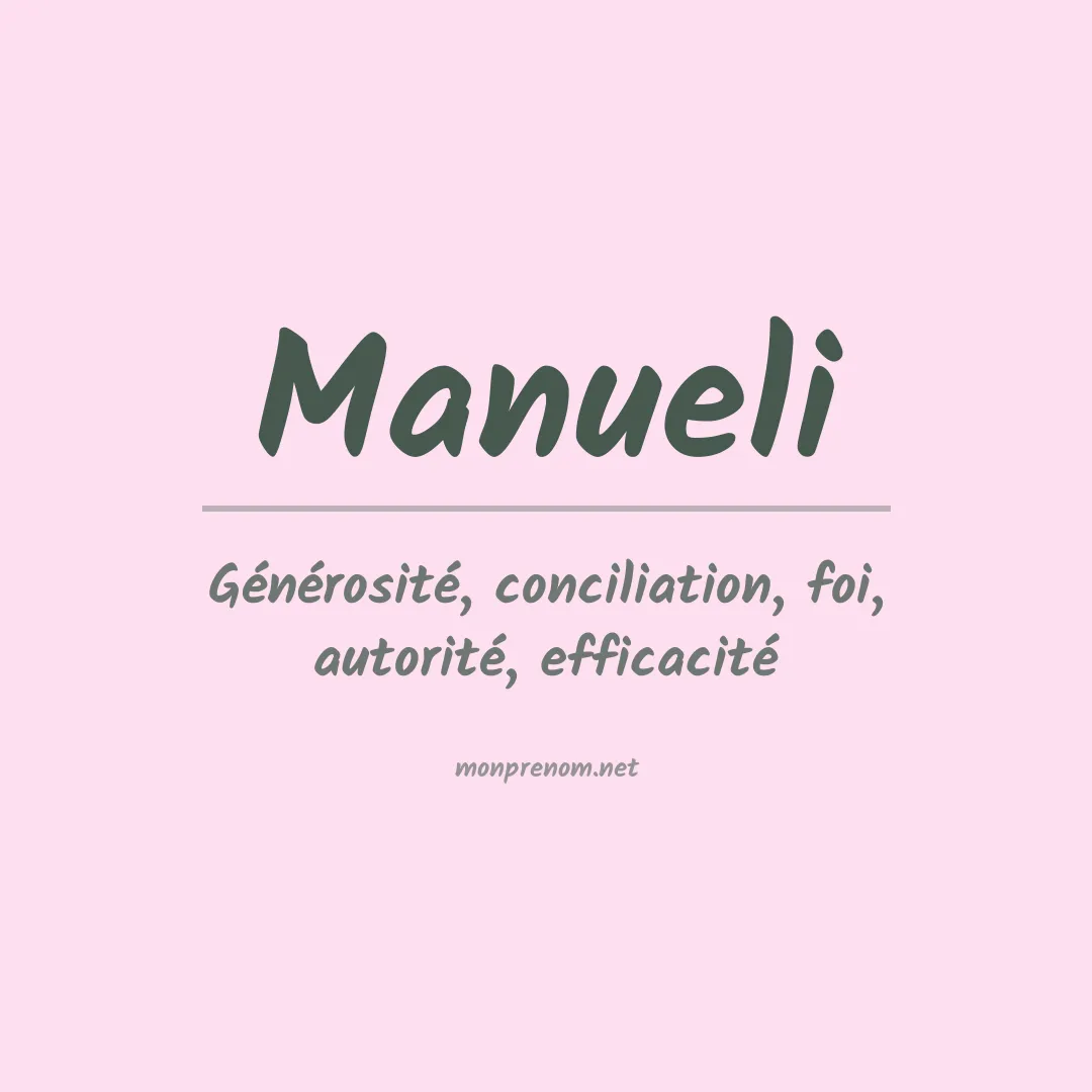 Prénom Manueli
