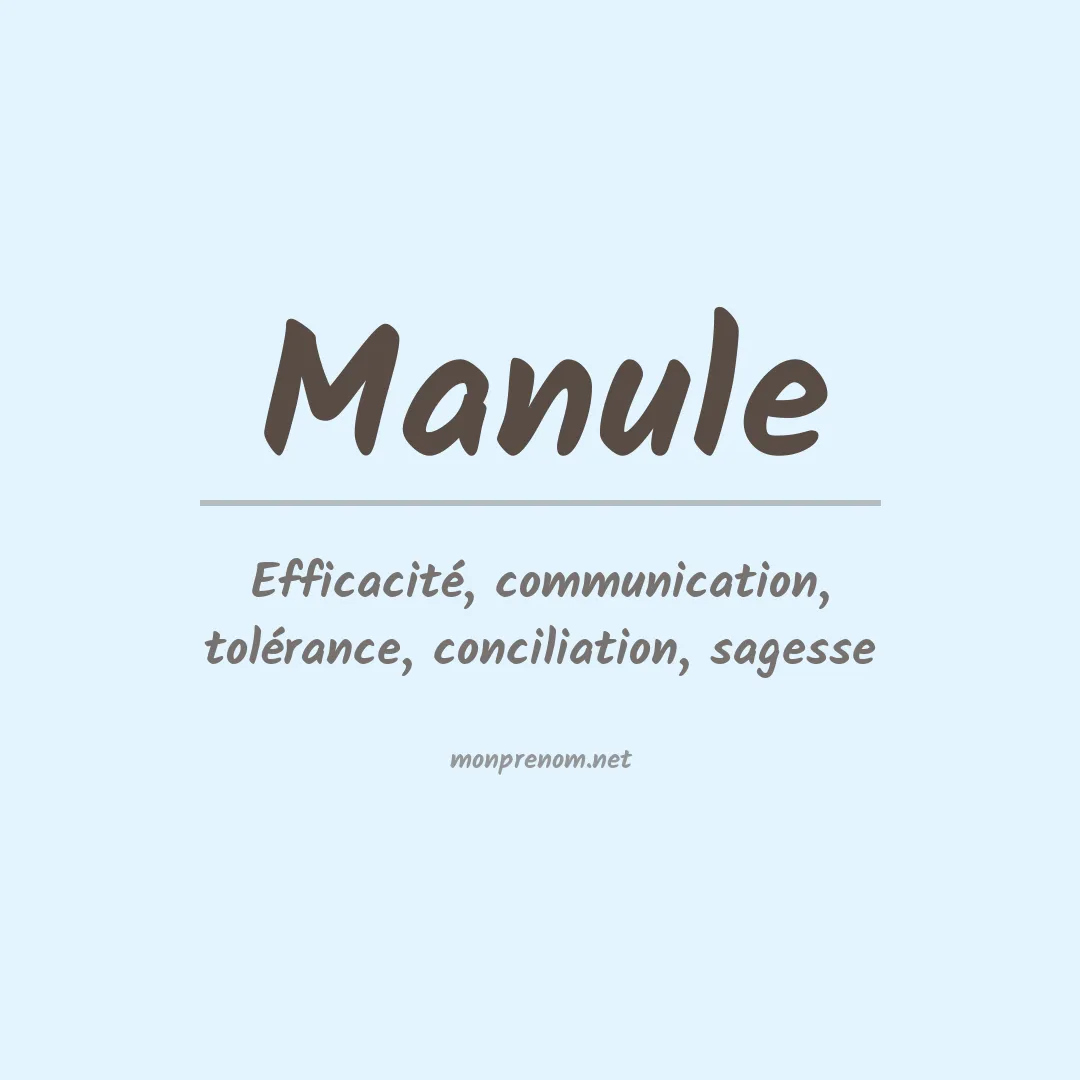 Prénom Manule