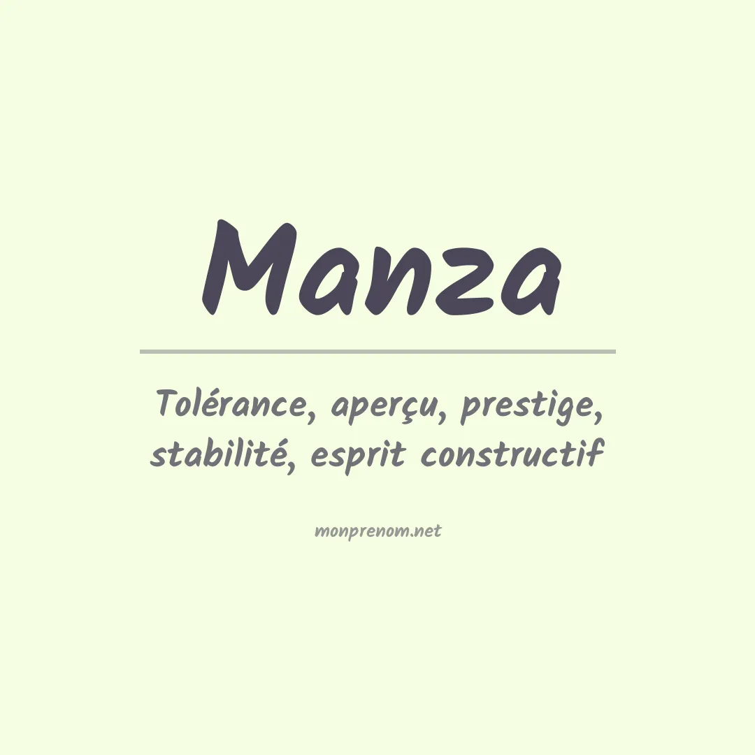 Prénom Manza