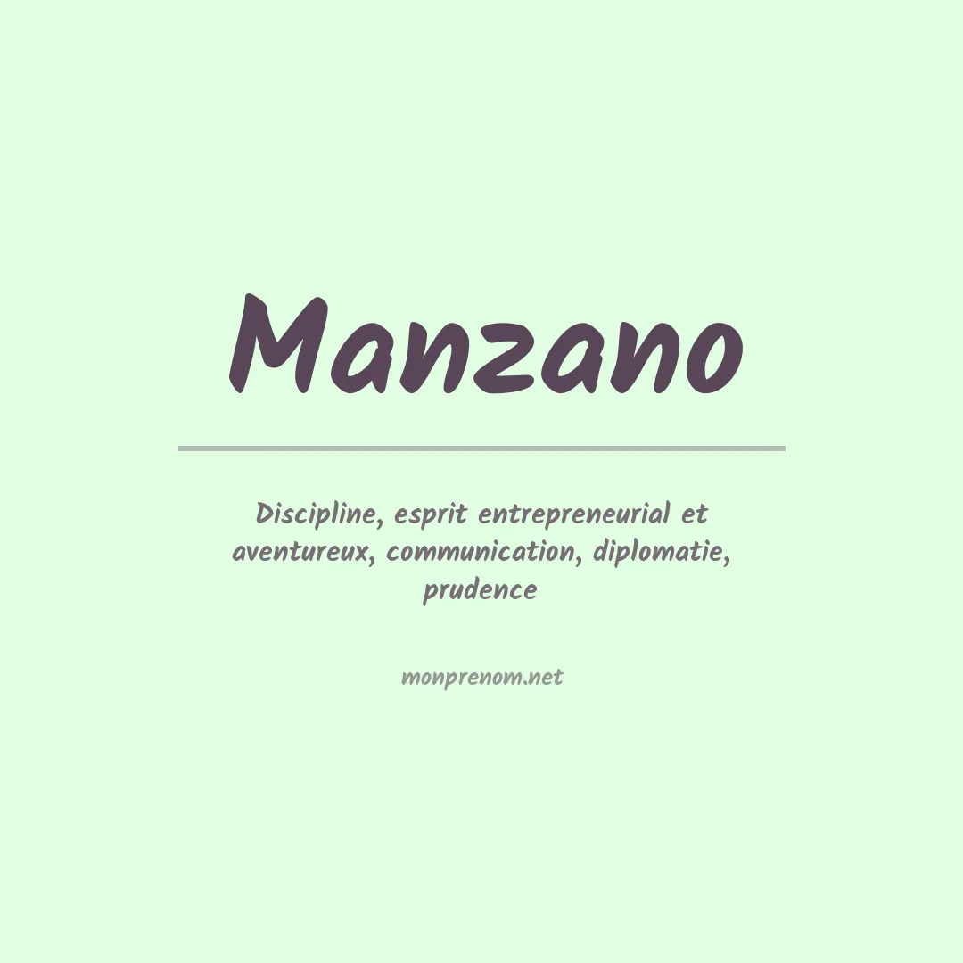 Prénom Manzano