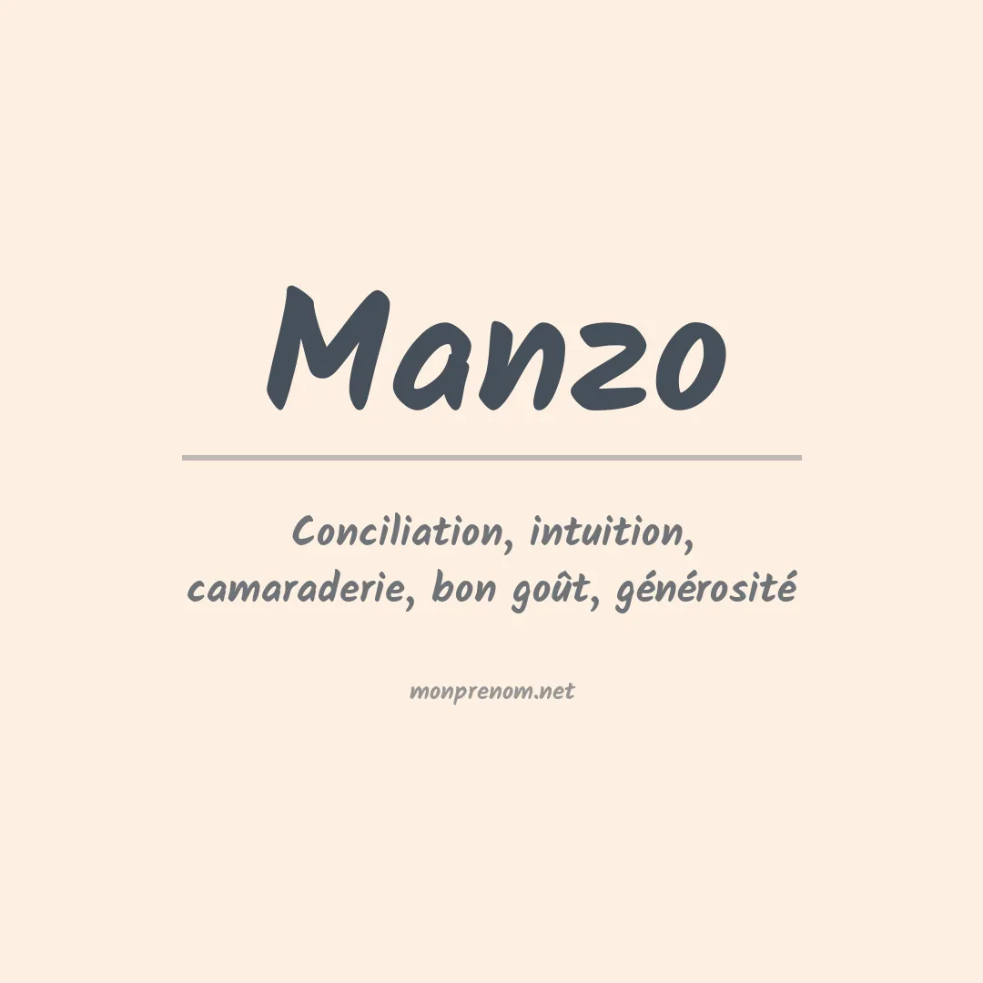 Prénom Manzo