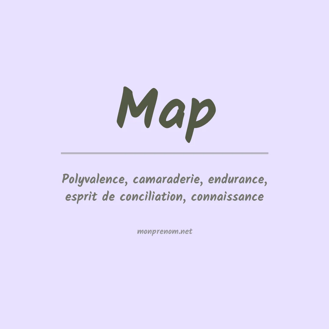 Signification du prénom Map