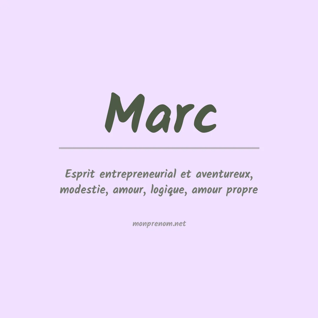 Prénom Marc
