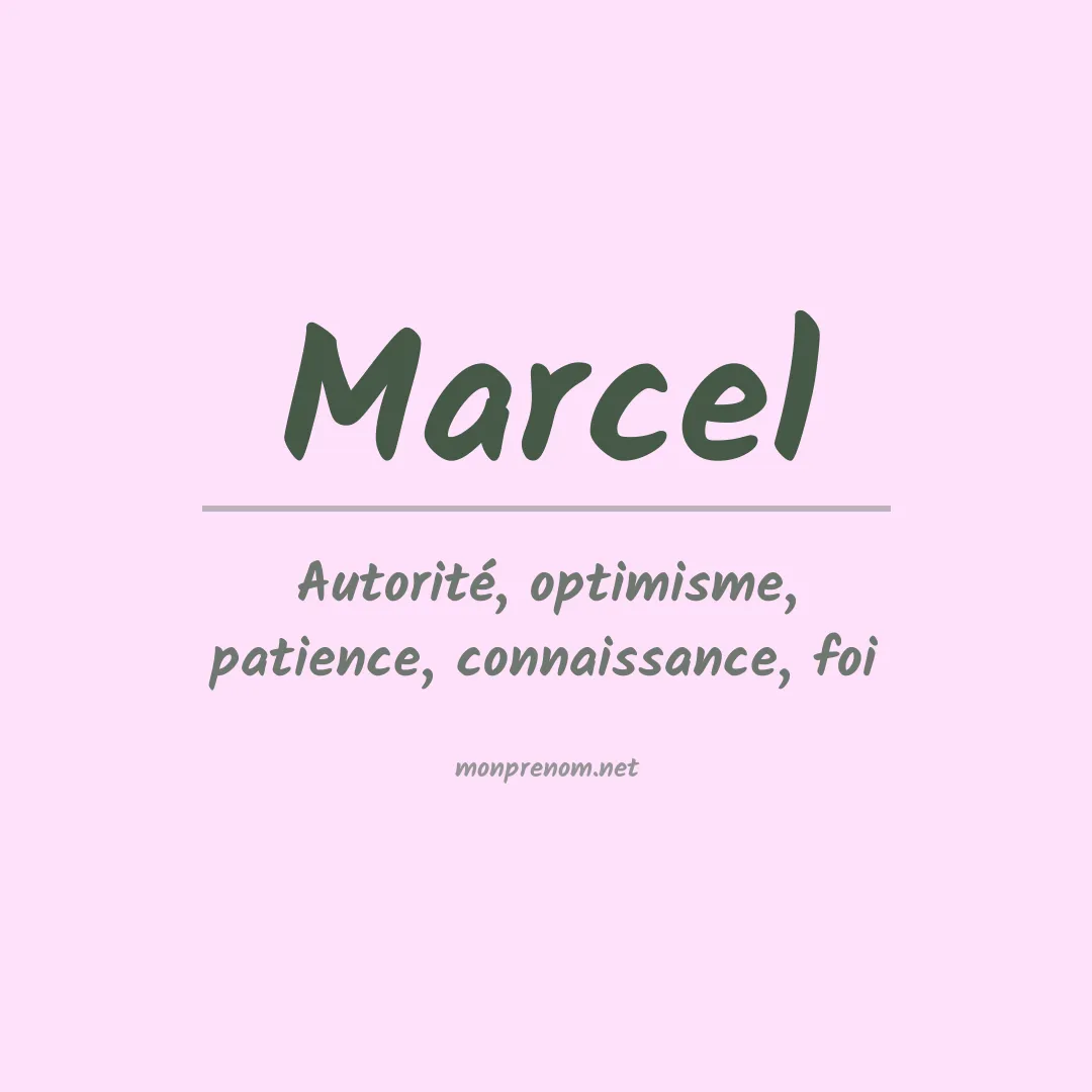 Prénom Marcel