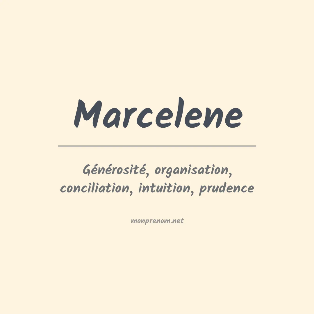 Signification du prénom Marcelene