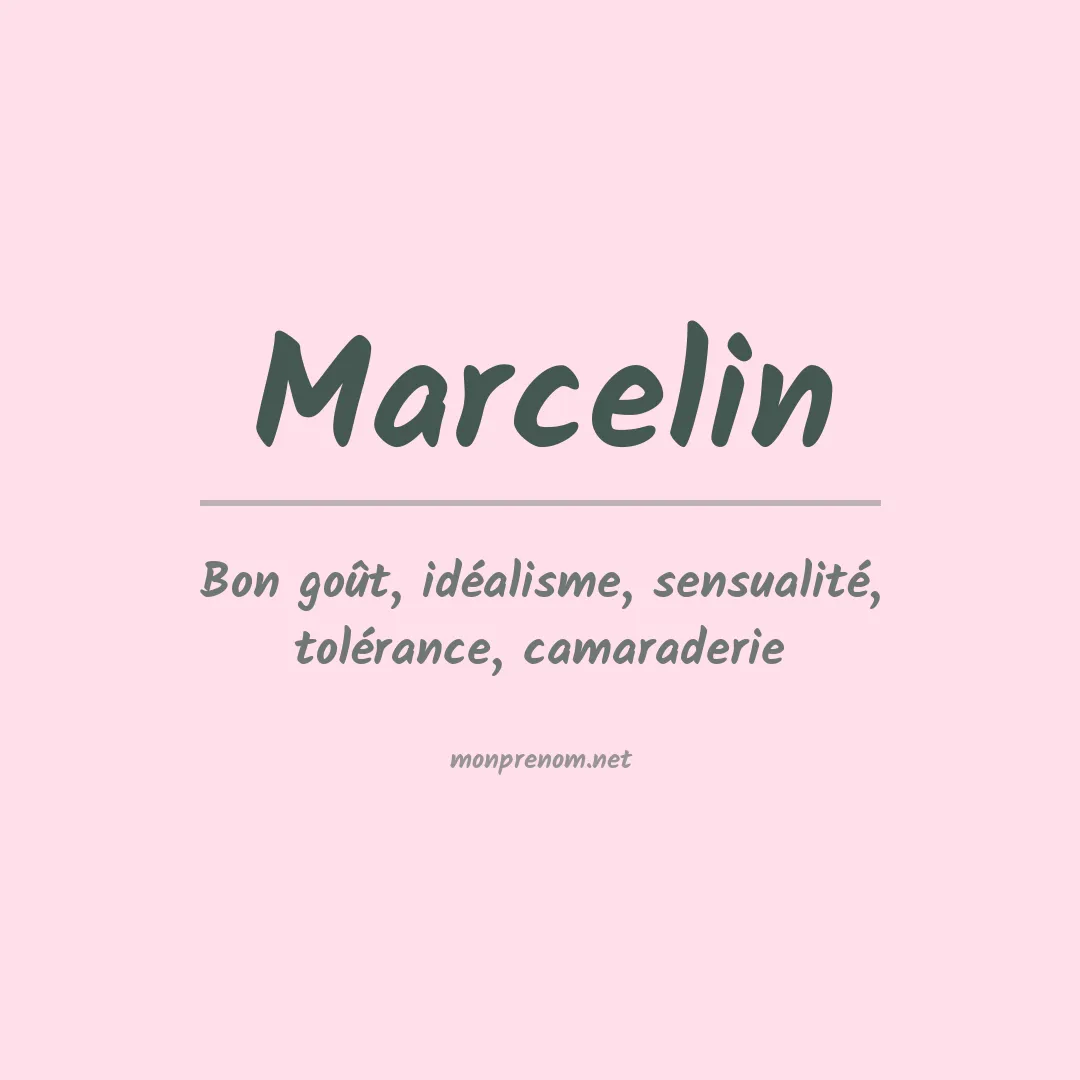 Prénom Marcelin