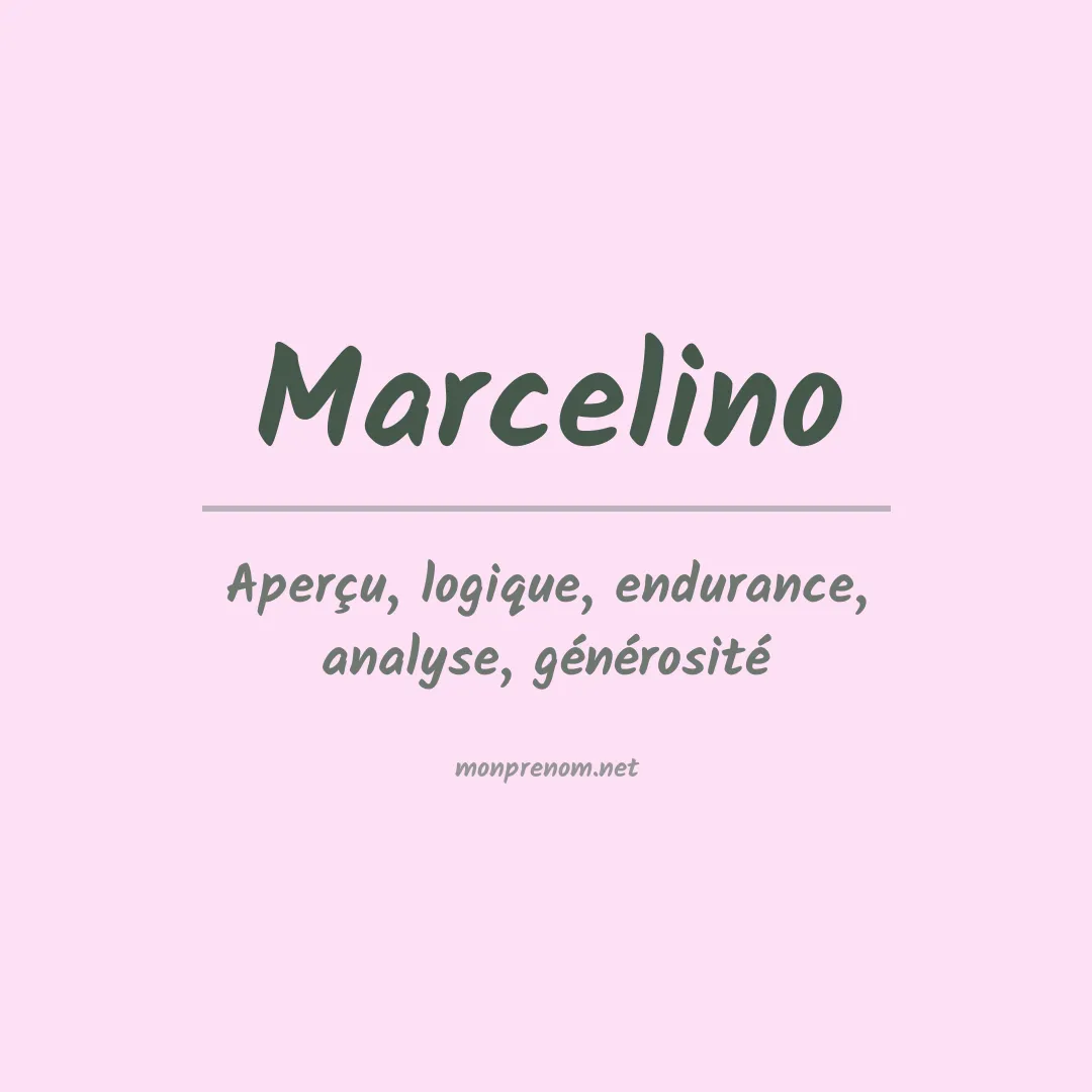 Prénom Marcelino