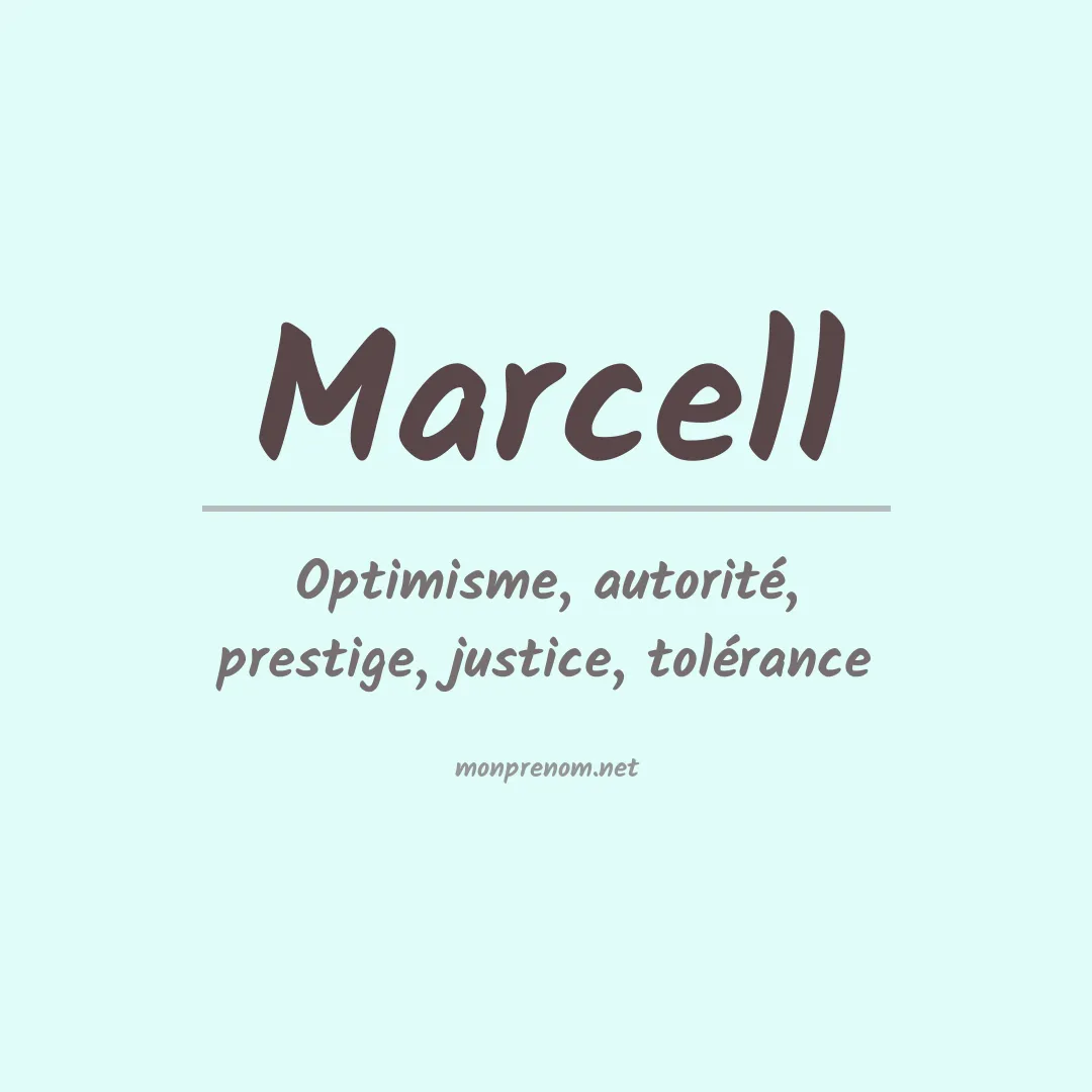 Prénom Marcell